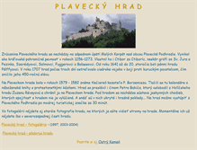 Tablet Screenshot of plaveckyhrad.asgard.sk